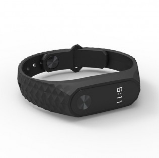 Ремешок для Xiaomi Mi Band 2 wristband Aurora anti-off Black